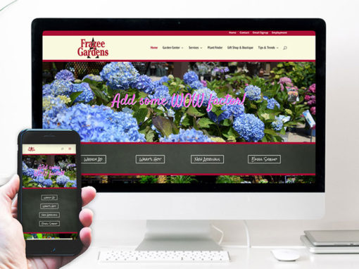 Frazee Gardens – website design