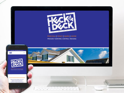 Heck of a Deck – website design